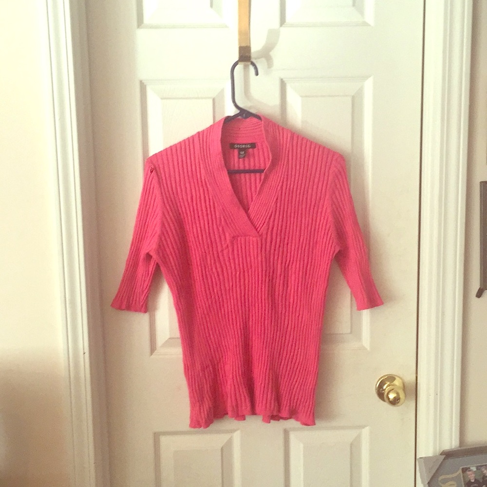 Coral Short sleeved sweater